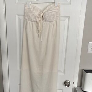 Elegant Cream women’s midi dress